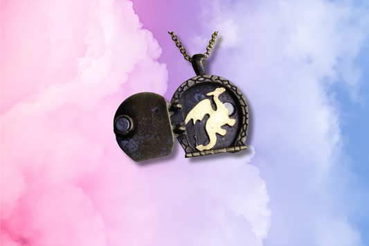 Hobbit House, Dragon, on Chain Necklace