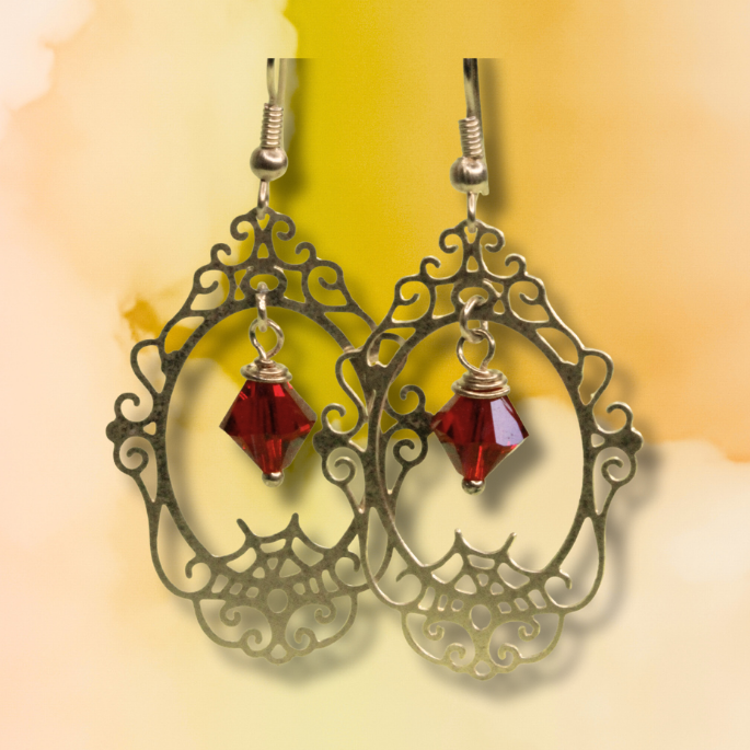 Gold Frame Earrings