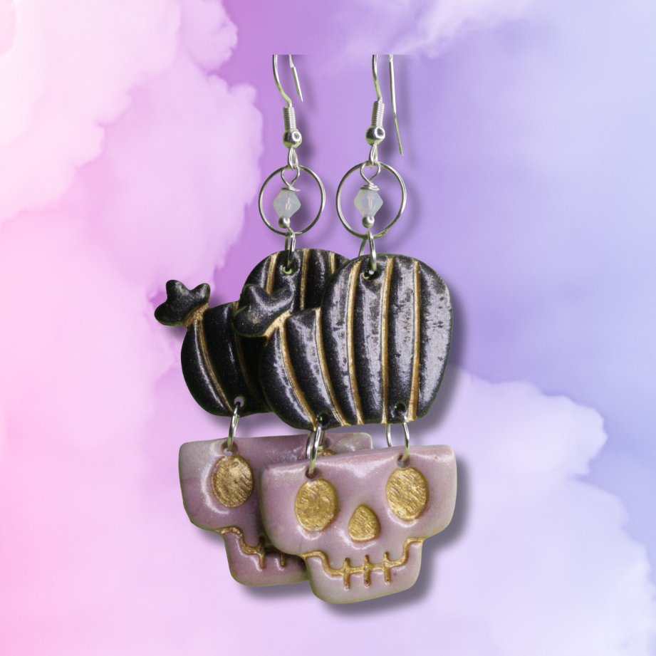 Skull Pot Earrings