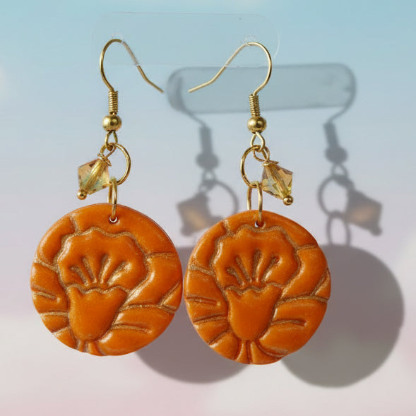 Yellow Daffodil Earrings