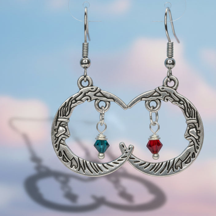 Santa Moon Earrings