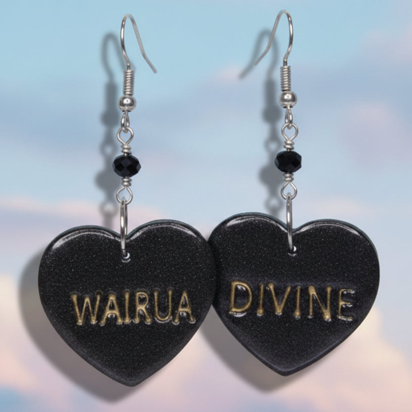 Black WAIRUA/DIVINE Earrings