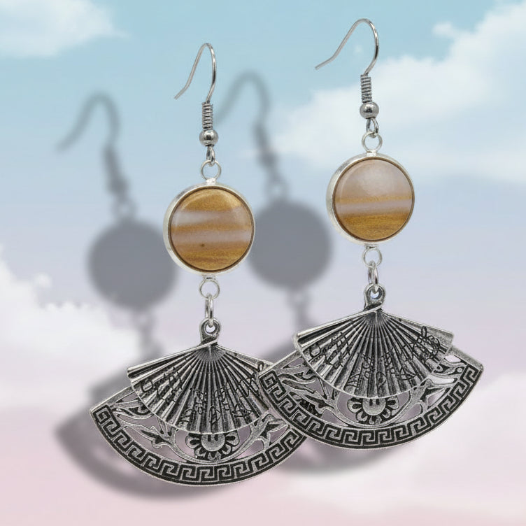 Double Fan Earrings