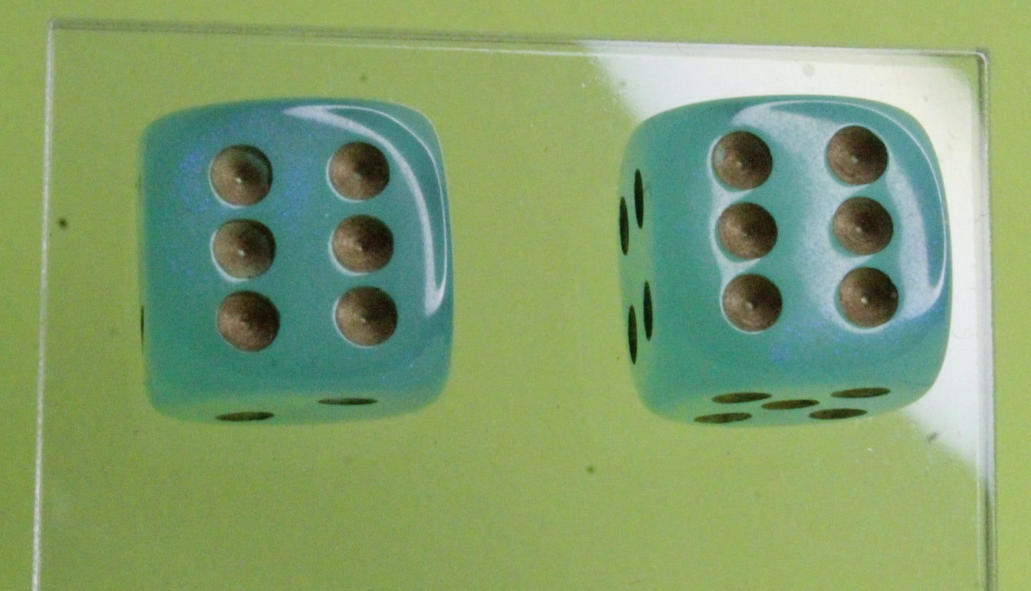Green Dice Studs