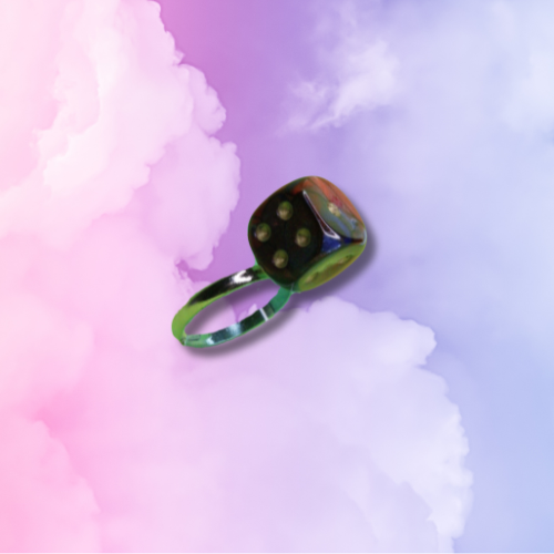 Multicolored Small Dice Ring