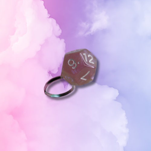 Pink D12 Dice Ring