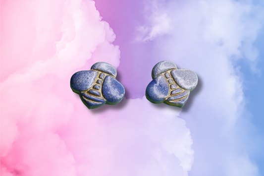 Blue Shades Bee Studs