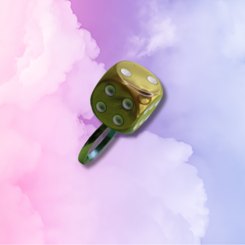Gold Dice Ring