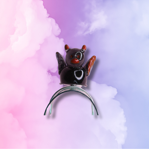 Black Devil Duck Flapping