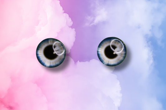 Small Hazel Glass Eye Studs