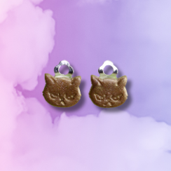 Orange Grumpy Cat Clip-On