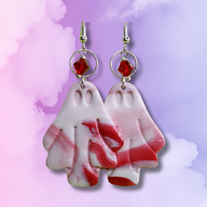 Blood Spattered Ghosts Earrings
