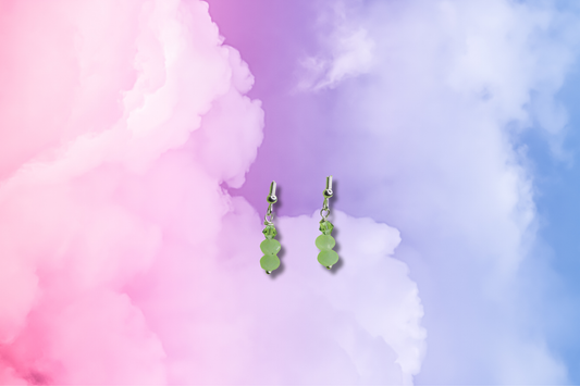 Jade Stack with Green Swarovski Earrings
