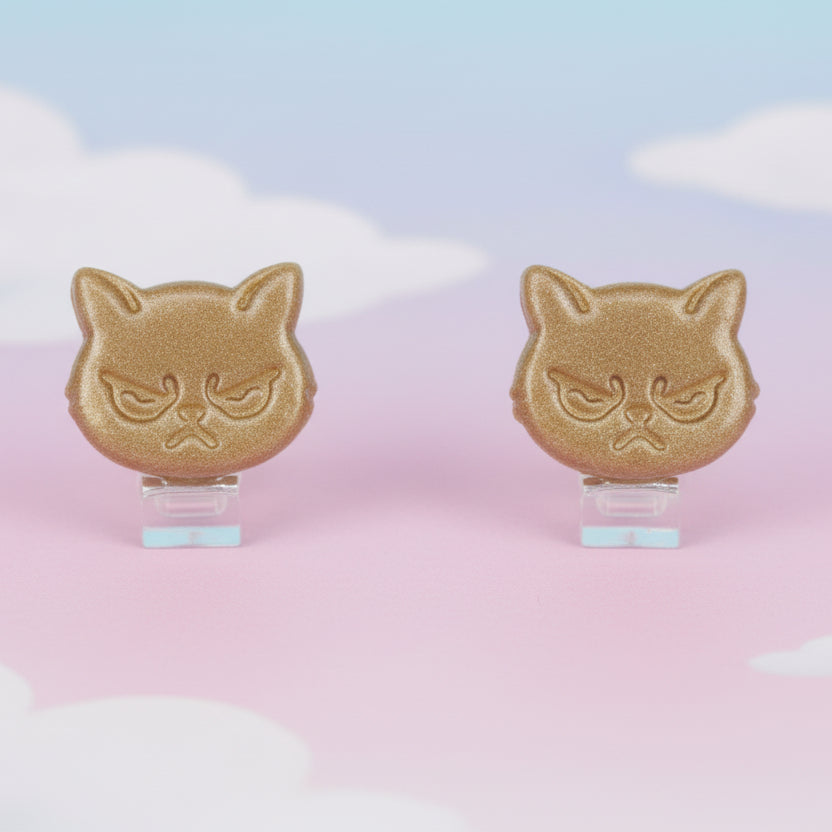 Orange Grumpy Cat Clip-On