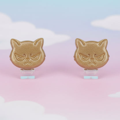 Orange Grumpy Cat Clip-On