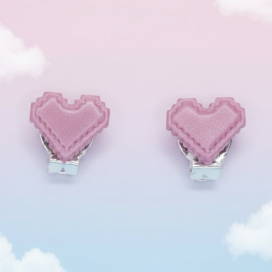 Pixel Heart Clip-On