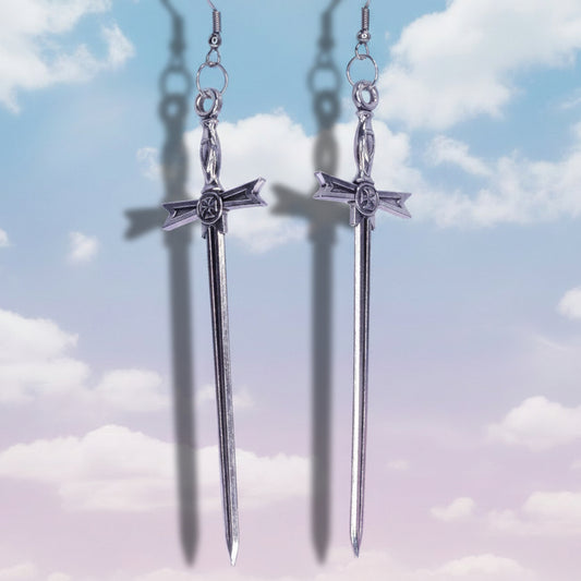 Crusader Sword Earrings