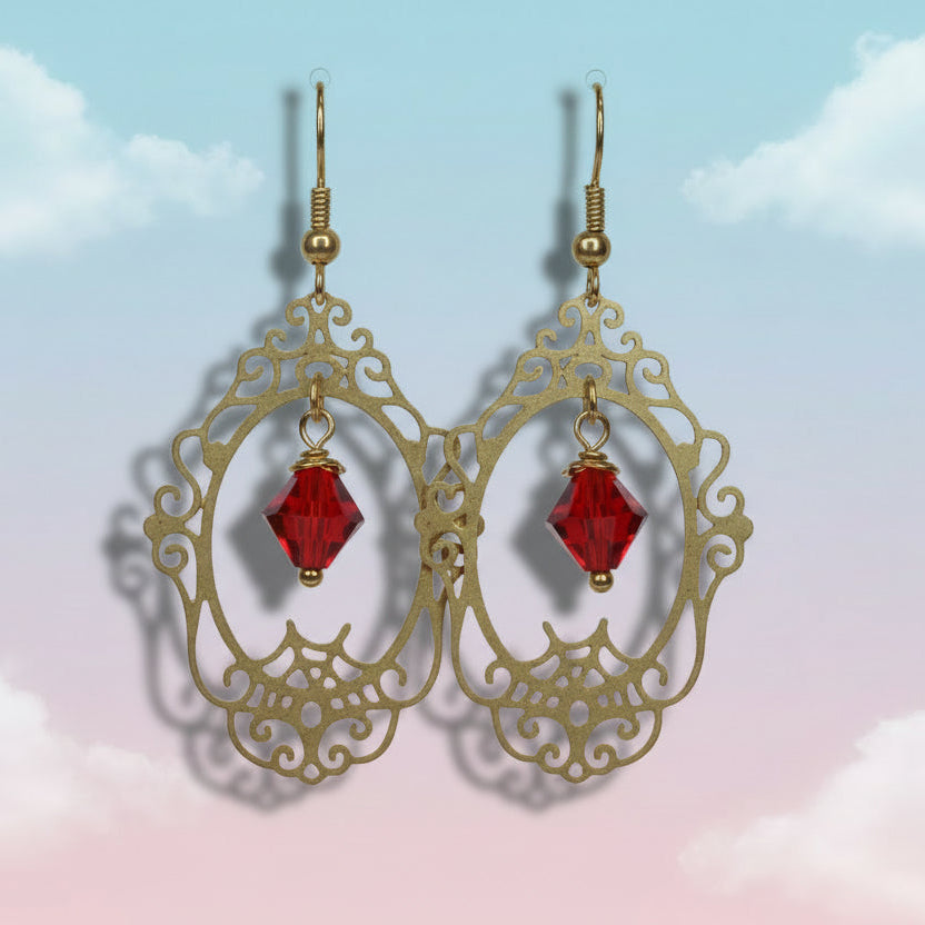 Gold Frame Earrings