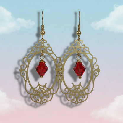 Gold Frame Earrings