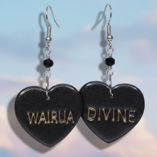Black WAIRUA/DIVINE Earrings