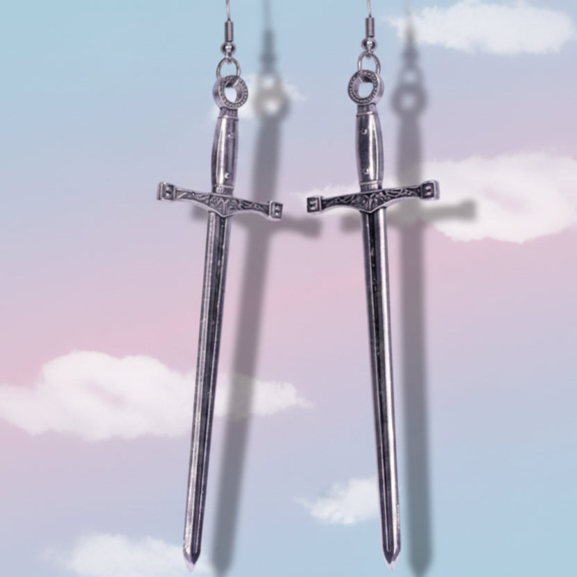 Medieval Sword Earrings