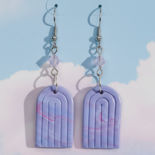 Blue & Pink Rainbow Earrings