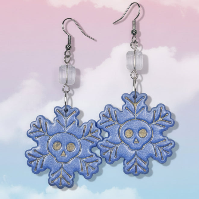 Skull Snowflake Earrings