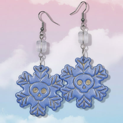 Skull Snowflake Earrings
