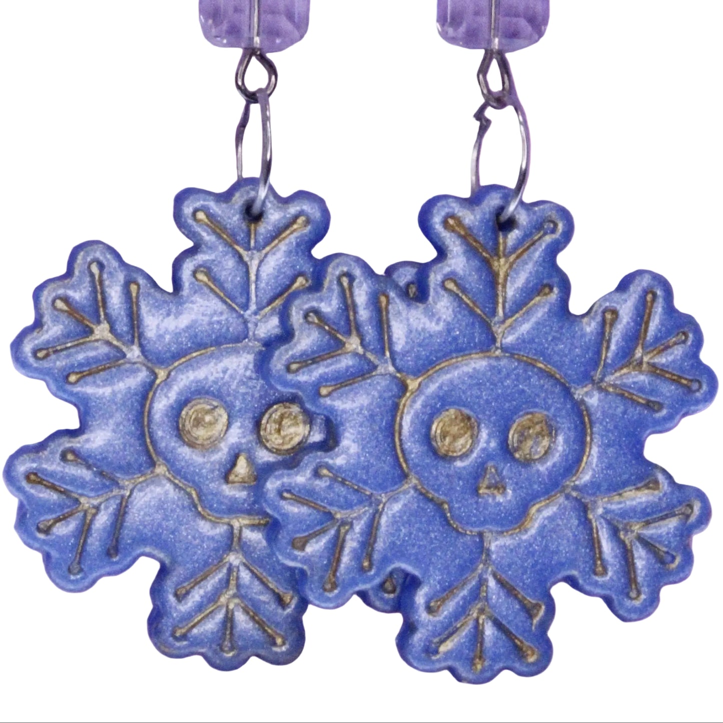 Skull Snowflake Earrings