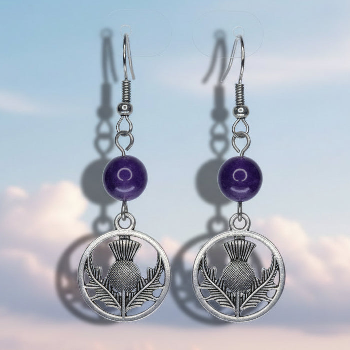 Scottish Thistle Earrings