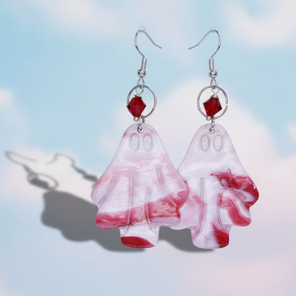 Blood Spattered Ghosts Earrings