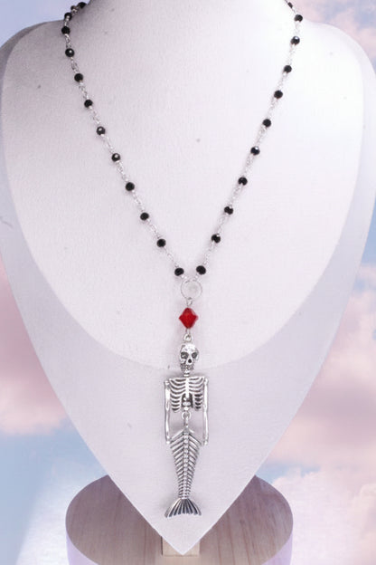 Skeleton Mermaid Necklace