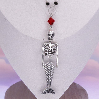Skeleton Mermaid Necklace