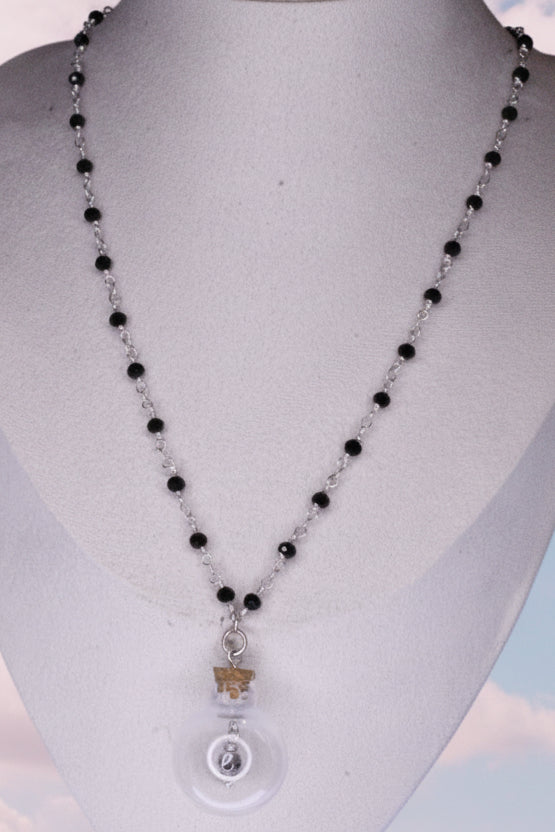 Skull in Bottle Necklace