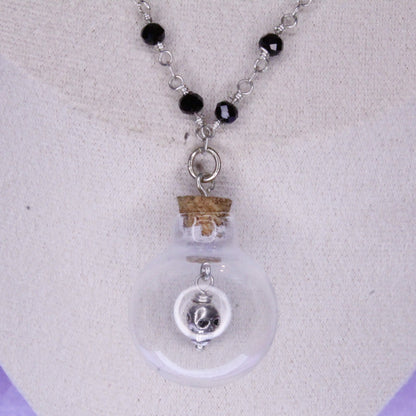 Skull in Bottle Necklace