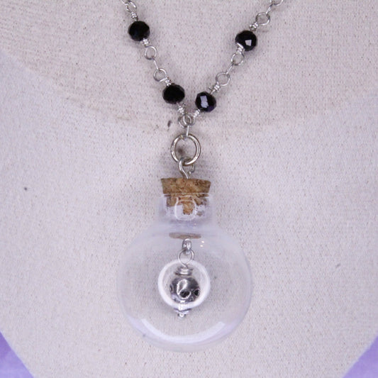 Skull in Bottle Necklace