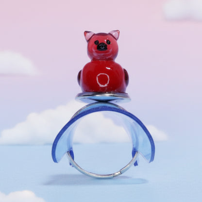 Red Devil Duck Ring