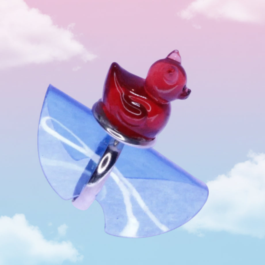 Red Devil Duck Ring