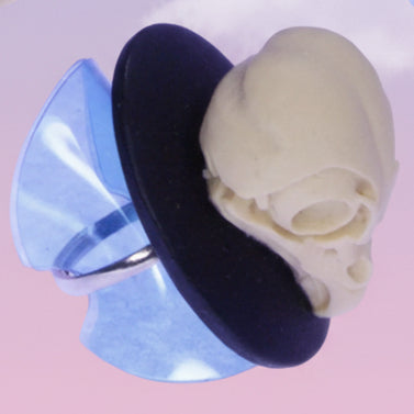 Large Owl Skull  Ring