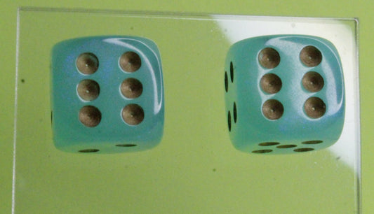 Green Dice Studs