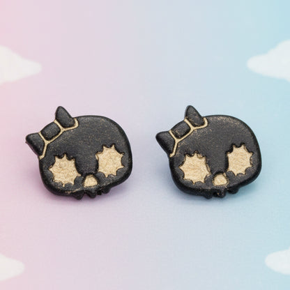 Black Girl Skull Studs